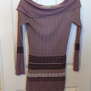 Ardene Mauve Off-the-Shoulder Sweater